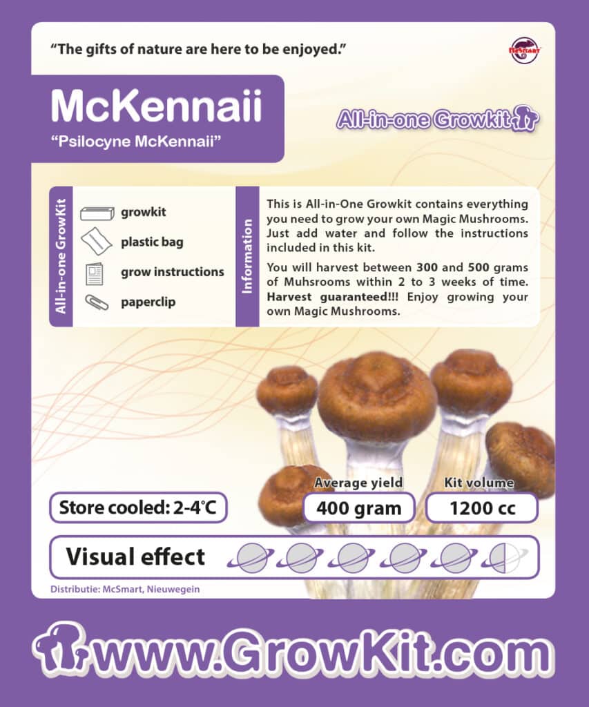 Growkit MCKennaii etiket