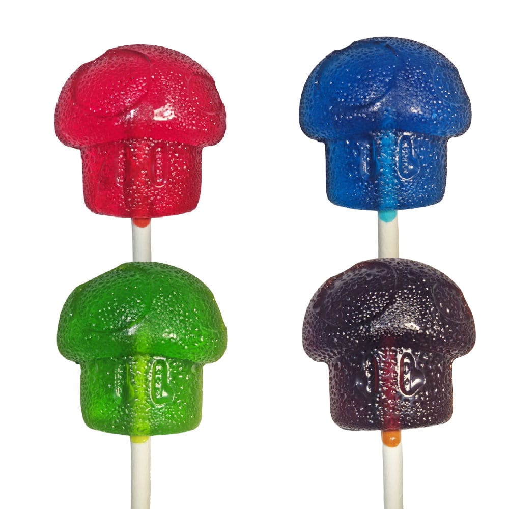 Mushroom edibles lollypops