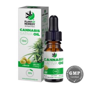 Plant of Remedy Cannabis Olie met Olijfolie - 15% CBD (1500mg)